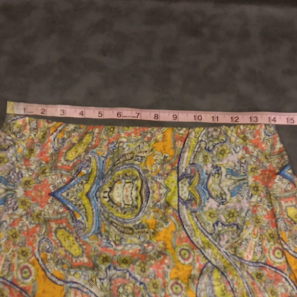 For Cynthia Multicolor Paisley Mini Skirt - Picture 4 of 5